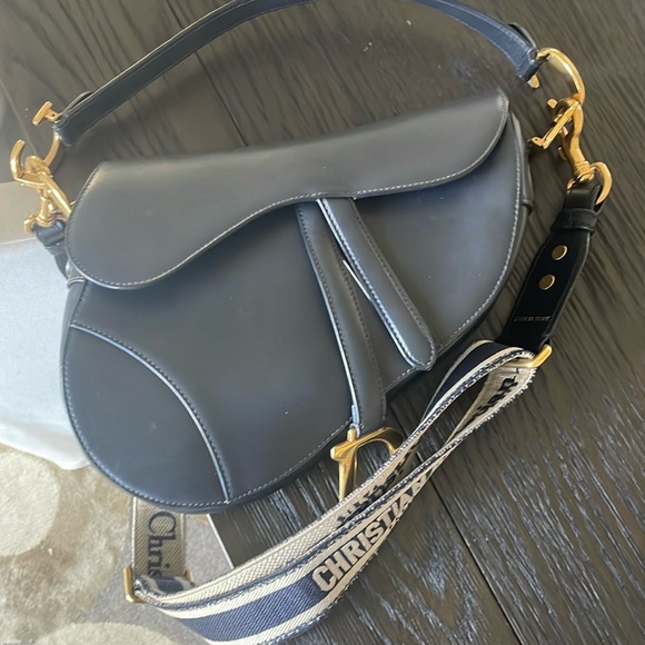 Dior Handbags - Saddle Handbag Leather Medium with strap. Outside and inside is great condition